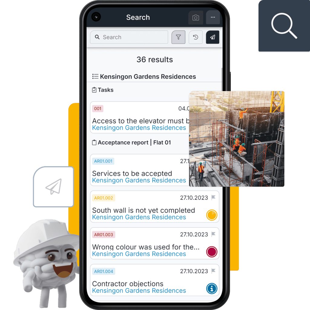 Search and Filter software Header