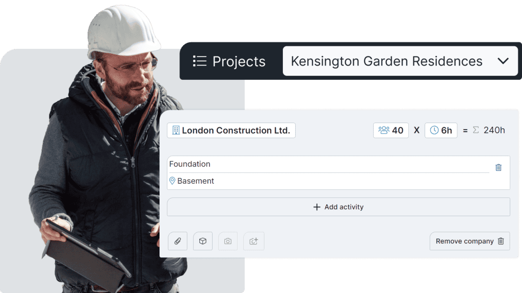 Site diary - screen 2